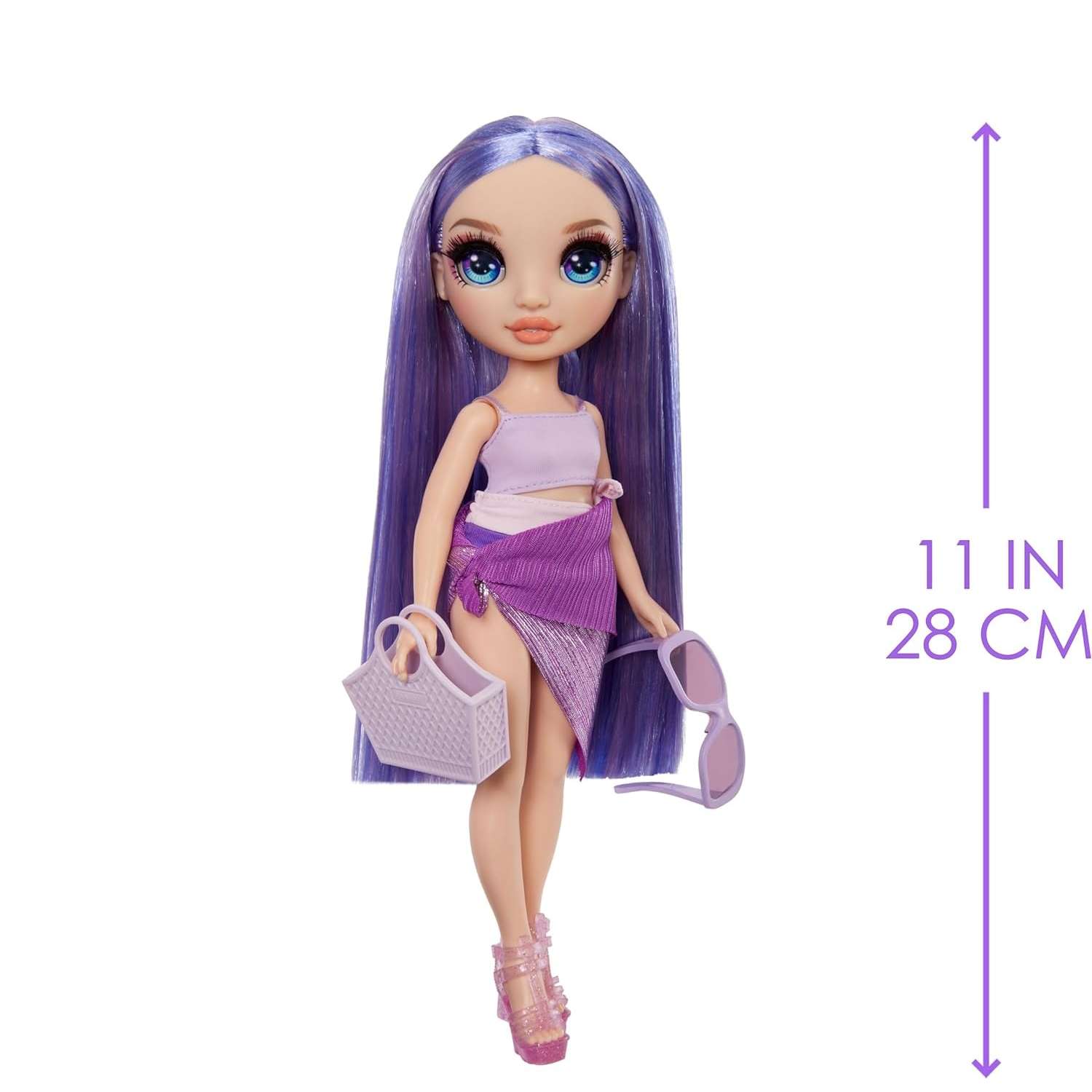 Кукла Rainbow High Swim and Style Fashion Violet 507314EUC - фото 3
