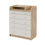 Комод пеленальный Aton Maks дуб канзас серый