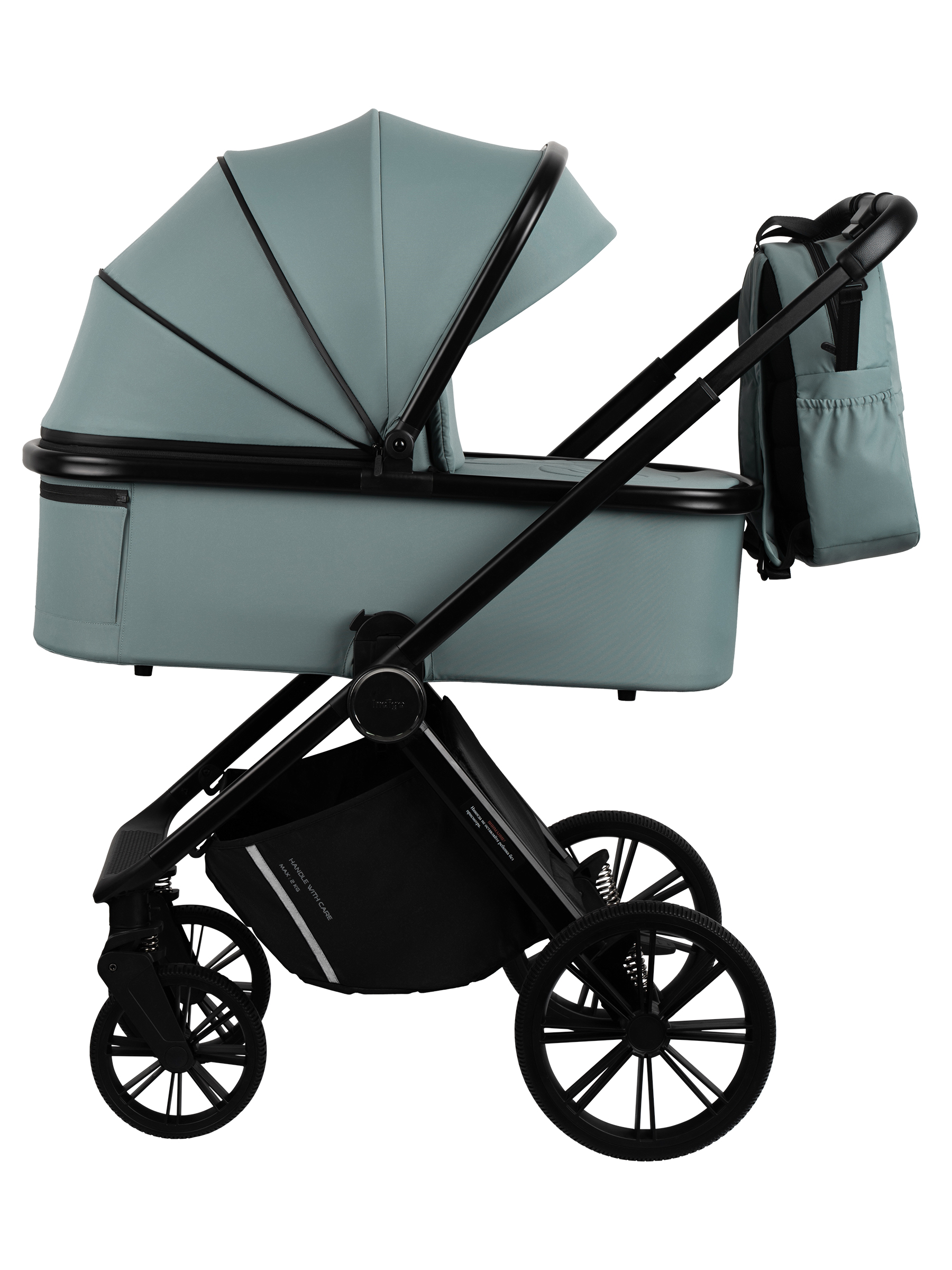 Коляска 3в1 Indigo Sting зеленый - фото 4