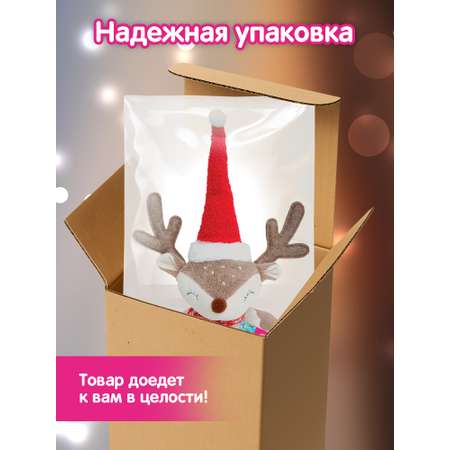 Украшение новогоднее Золотая сказка Забавный олененок