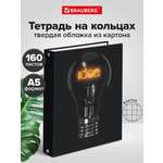 Тетрадь со сменным блоком Brauberg клетка 160 лист.