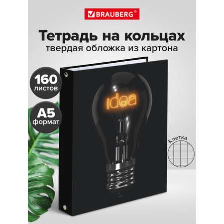 Тетрадь со сменным блоком Brauberg клетка 160 лист.