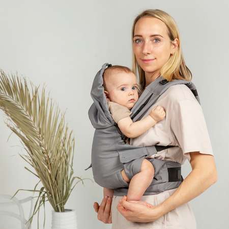Слинг-рюкзак inlovery эргорюкзак NextToMommy серый