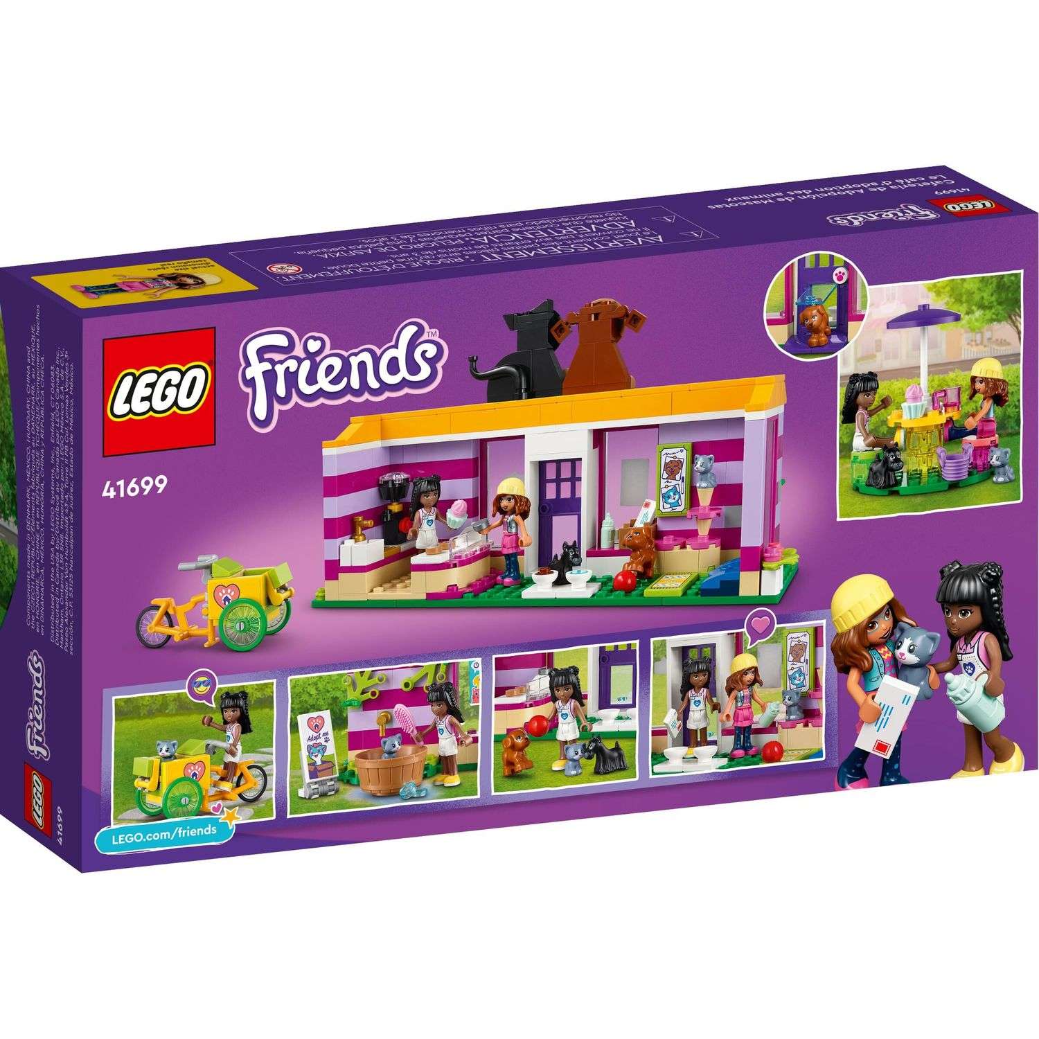 Конструктор LEGO Friends Кафе-приют для животных блочный - фото 8