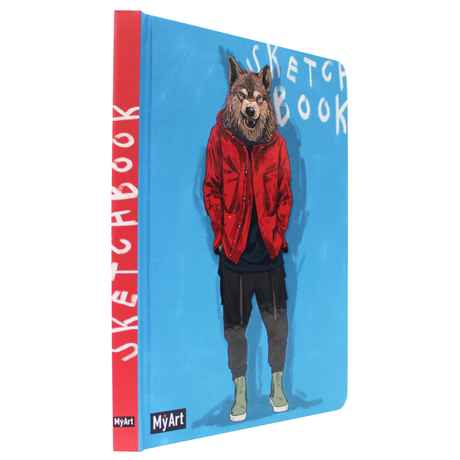 Скетчбук Проф-Пресс блокнот На стиле. Волк А5 64 лист. 1 шт. - фото 1