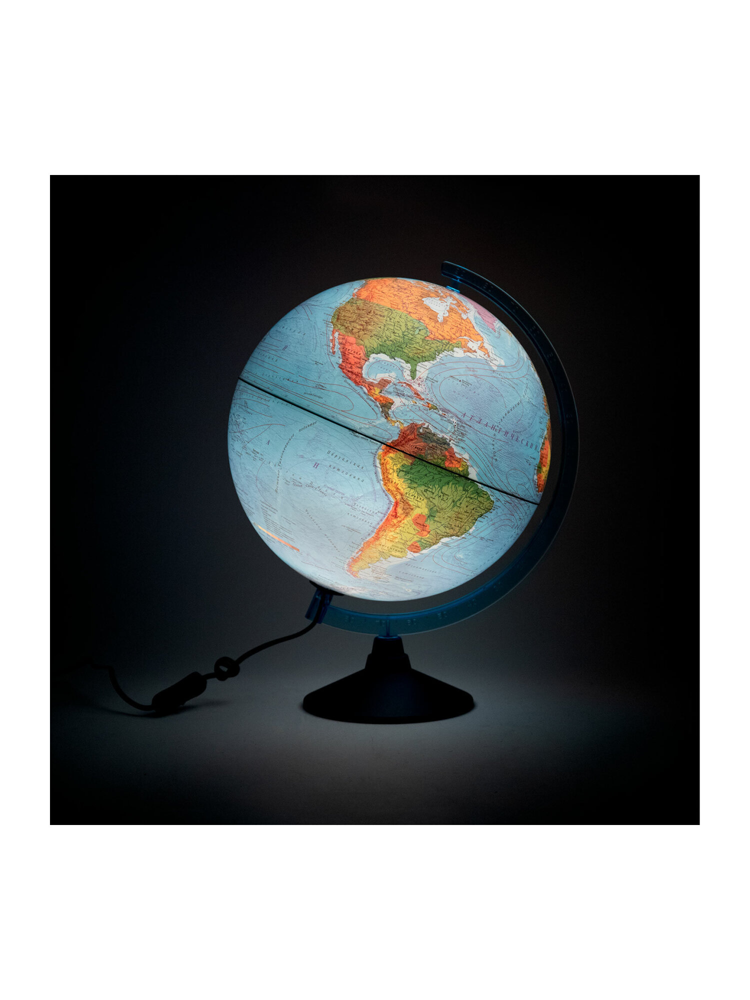 Глобус Globen интерактивный физический политический с подсветкой и VR очками 32 см - фото 16