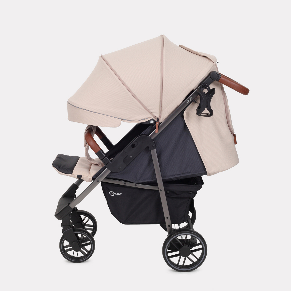 Коляска прогулочная Rant VEGA бежевый - фото 16