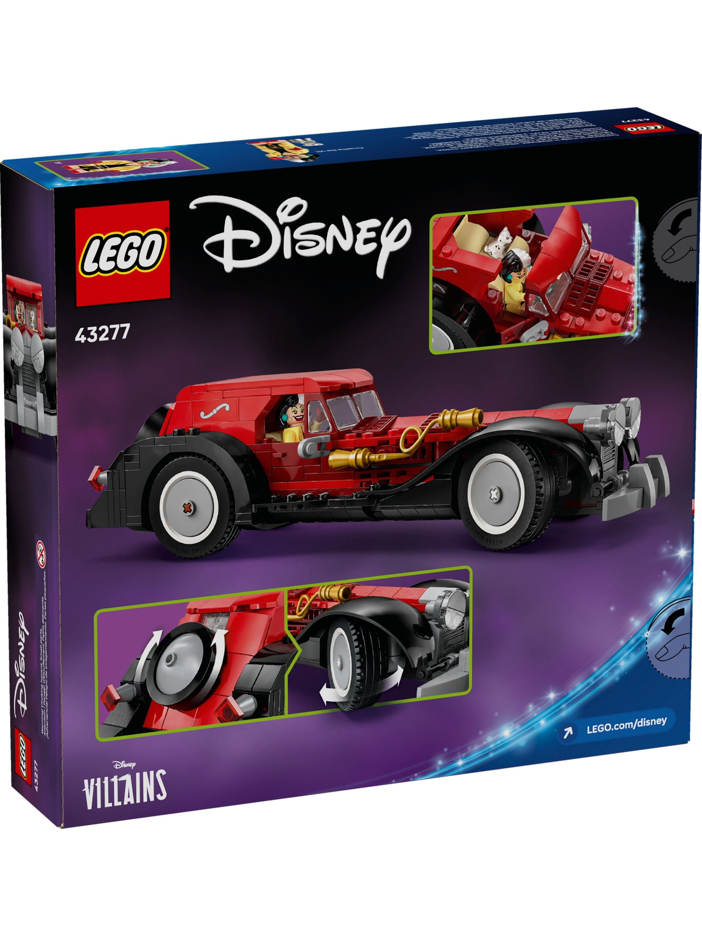 Конструктор LEGO Disney Машина Круэллы Де Виль 378 дет. - фото 11
