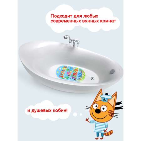 Коврик детский с присосками Varmax Три кота цифры 68 на 38см