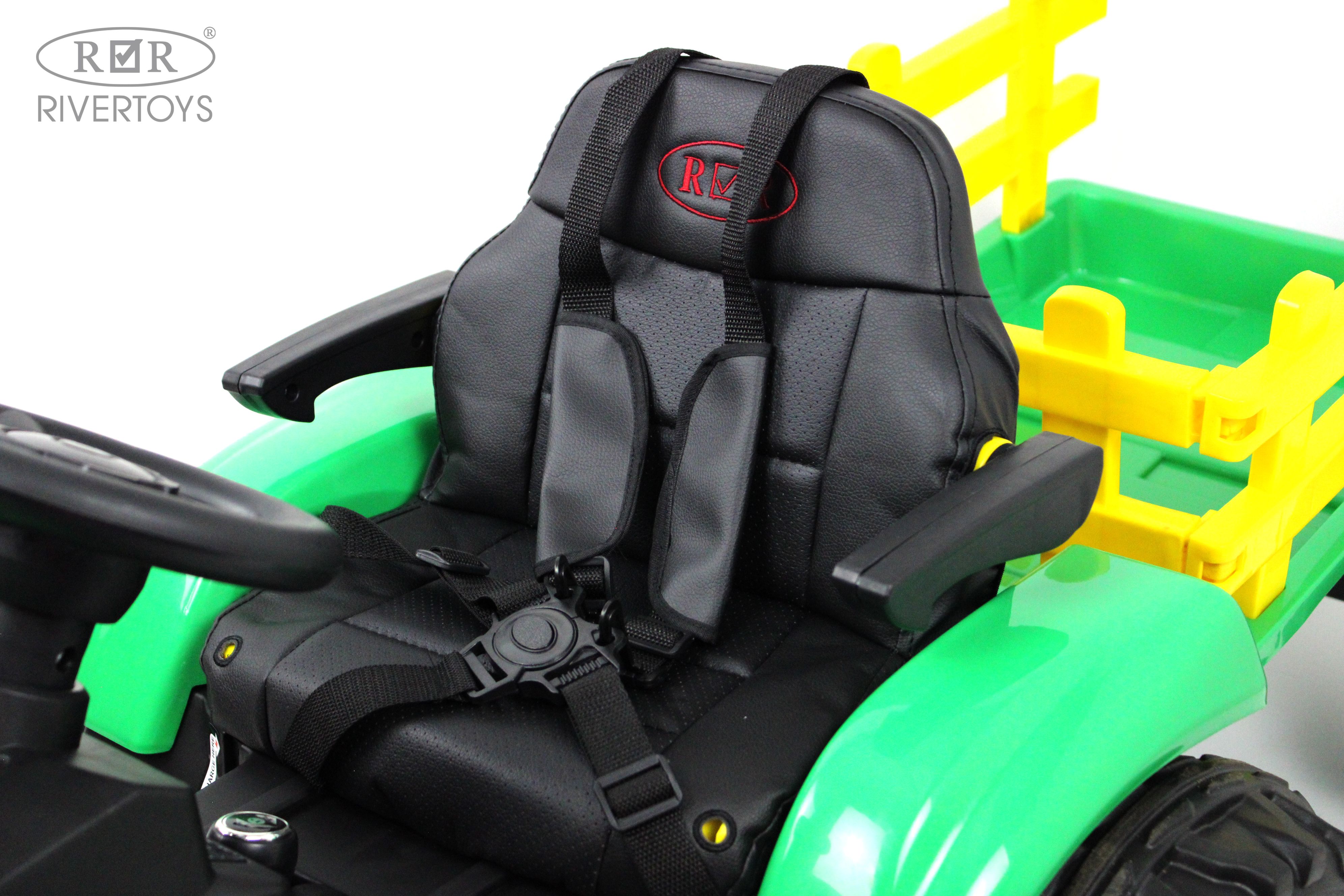 Электромобиль RIVERTOYS O555OO-GREEN С пультом ДУ - фото 11