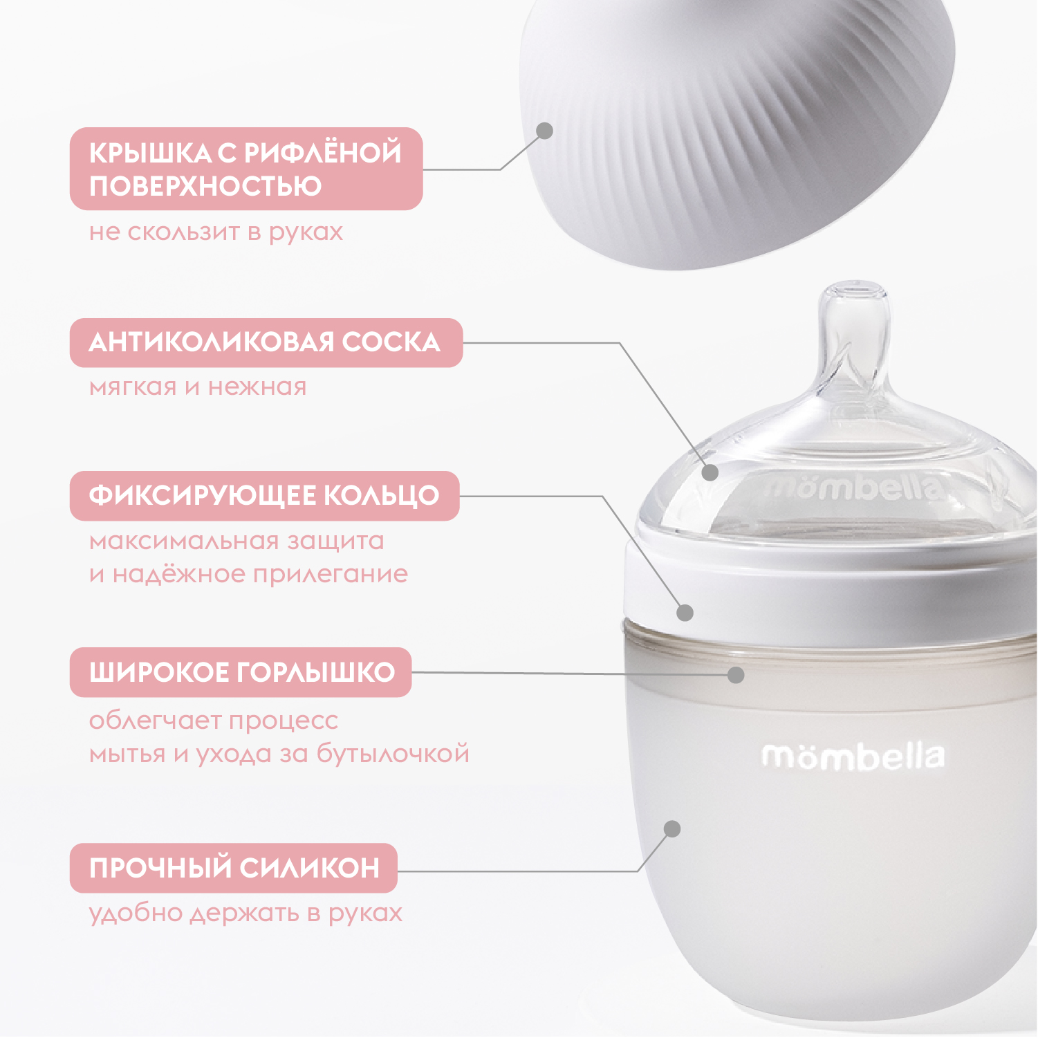 Набор для кормления Mombella Anti-Colic 120 мл 4 шт. - фото 3