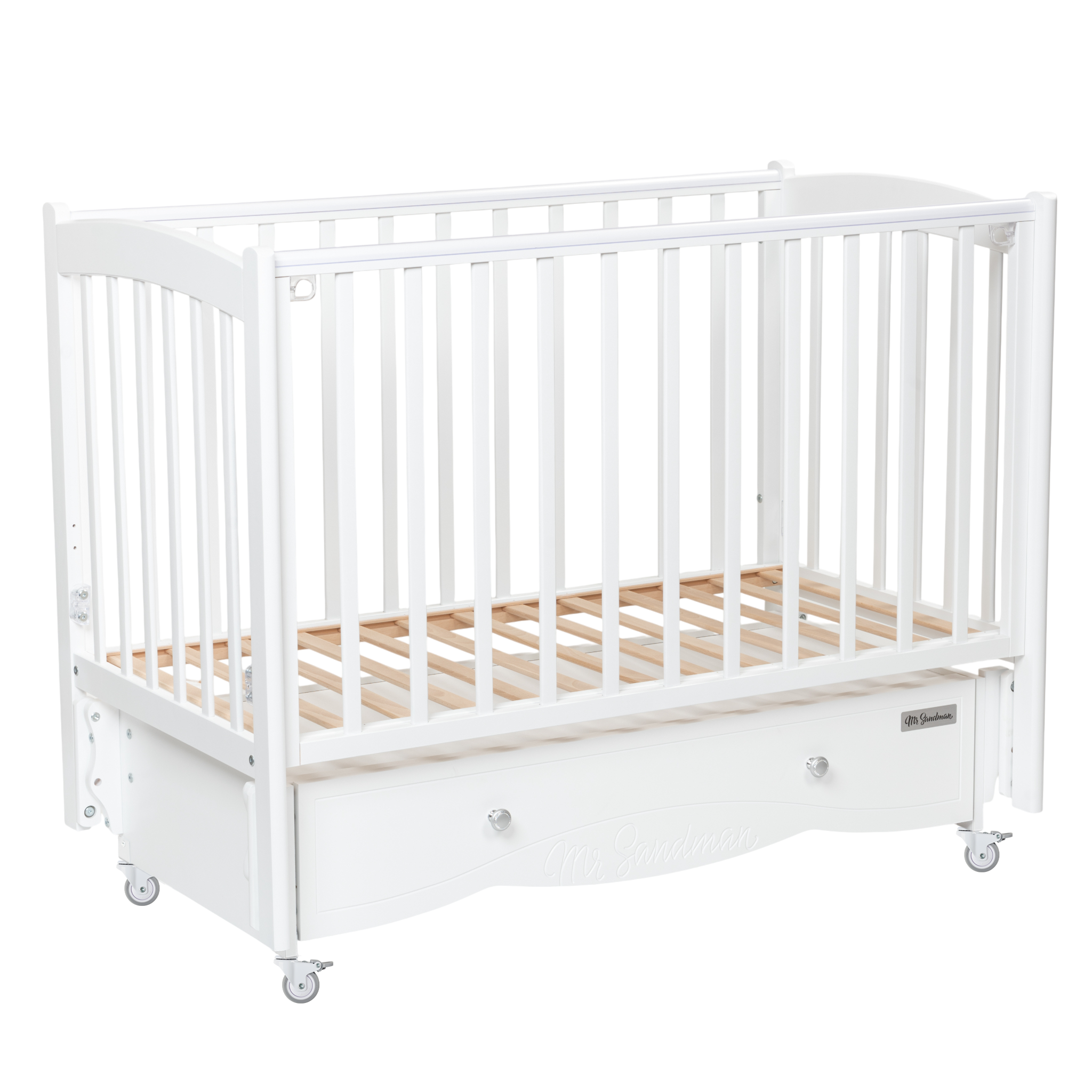 Детская кроватка Mr Sandman, универсальный маятник (белый) - фото 7
