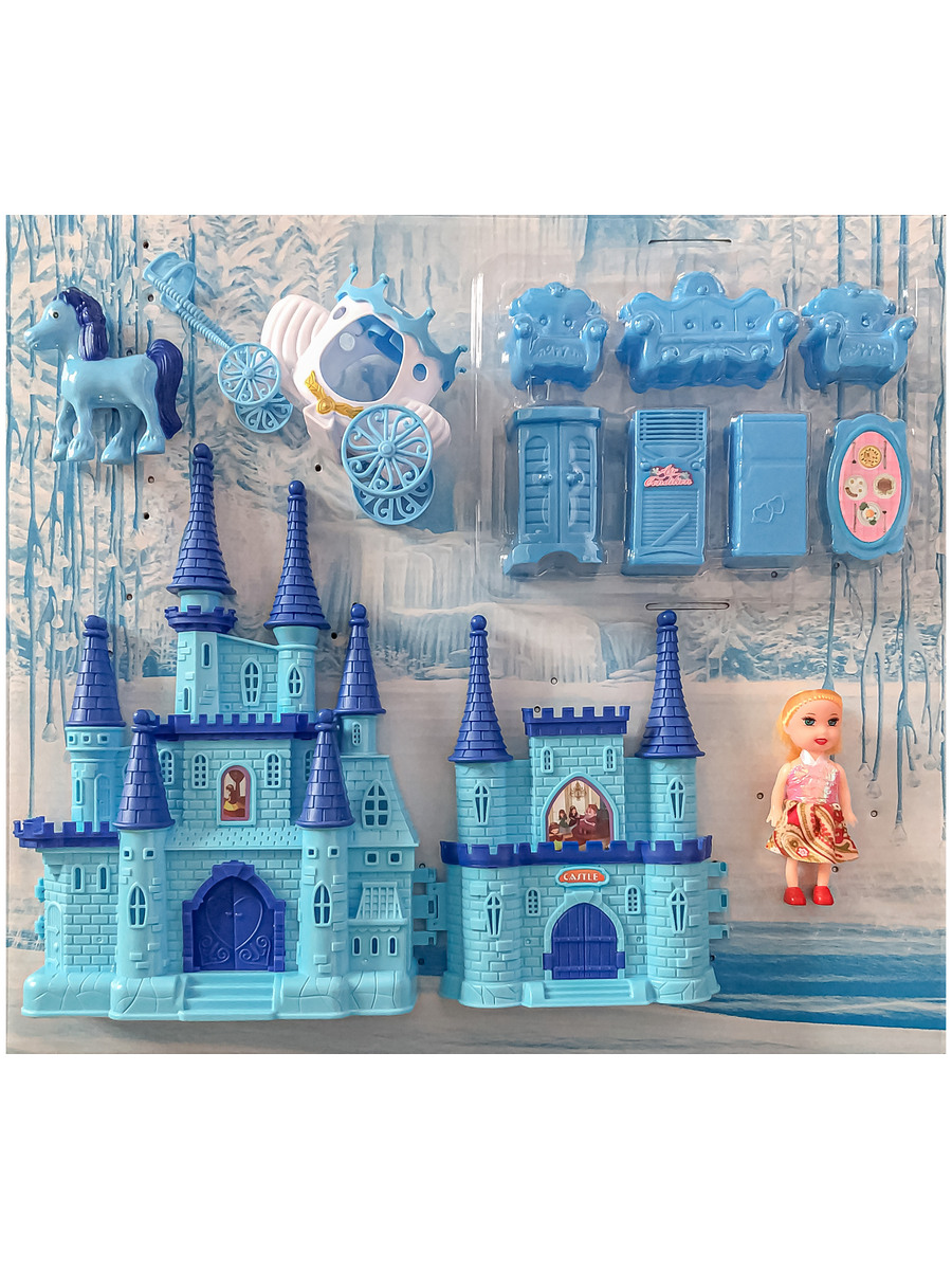 Домик для кукол DollyToy 33 см с мебелью DOL0803-101 - фото 1