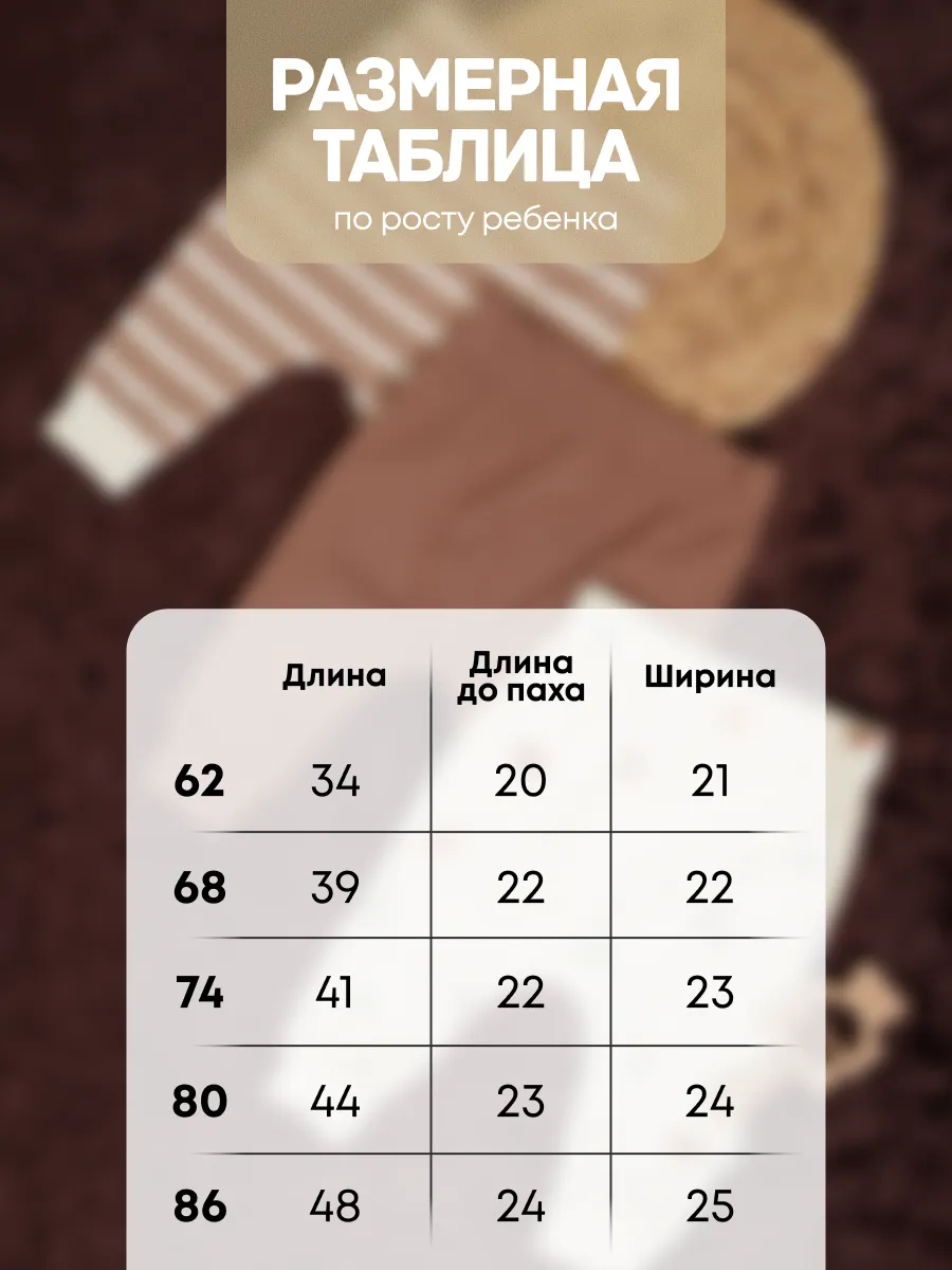 Штанишки 3 шт Супер Пупс нбр/3пр/шт/sk21/полоска/сон - фото 9