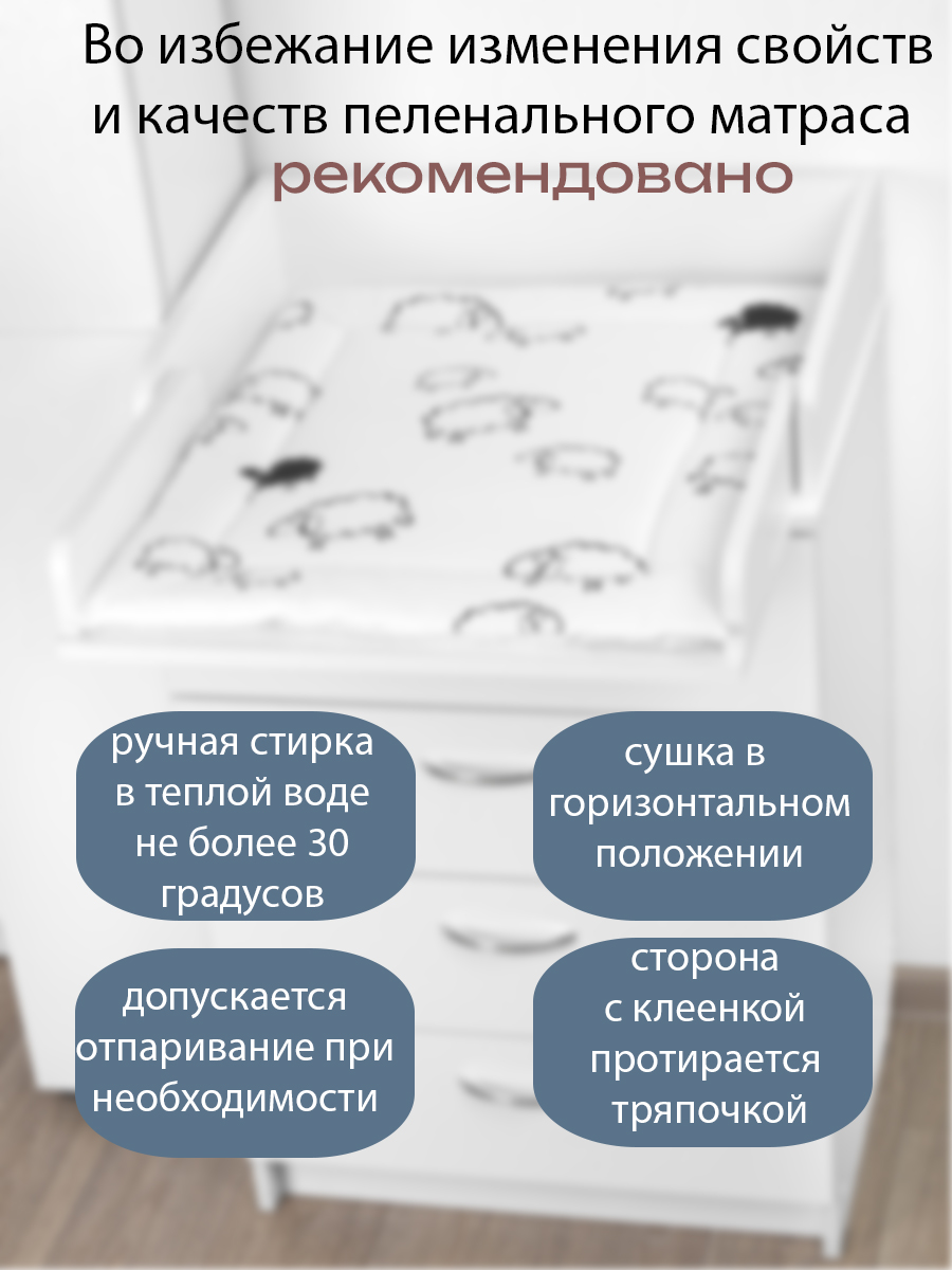 Матрас для пеленания БОНЯМ двухсторонний - фото 4