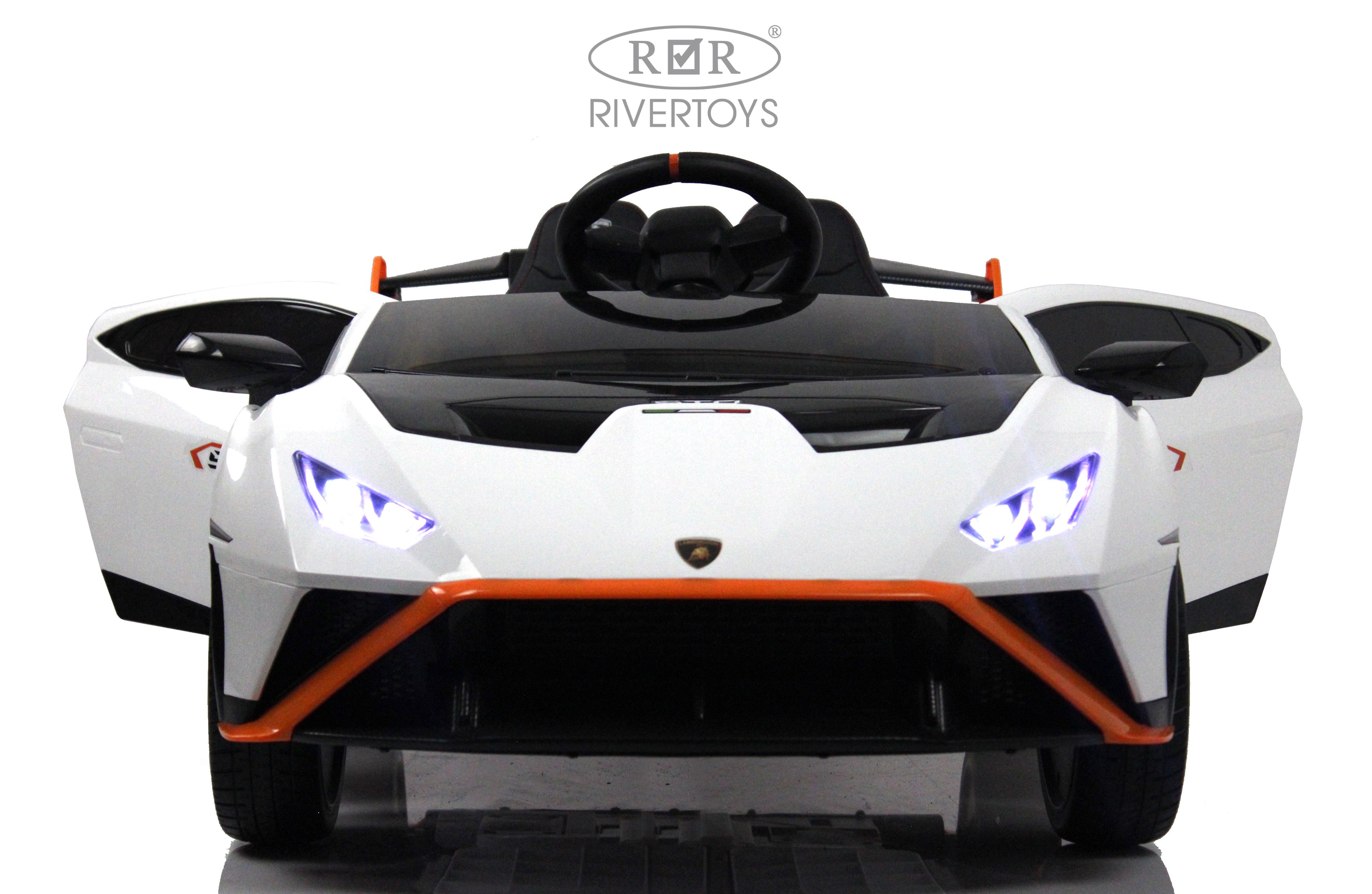 Электромобиль RIVERTOYS Lamborghini E888EE-WHITE С пультом ДУ - фото 10