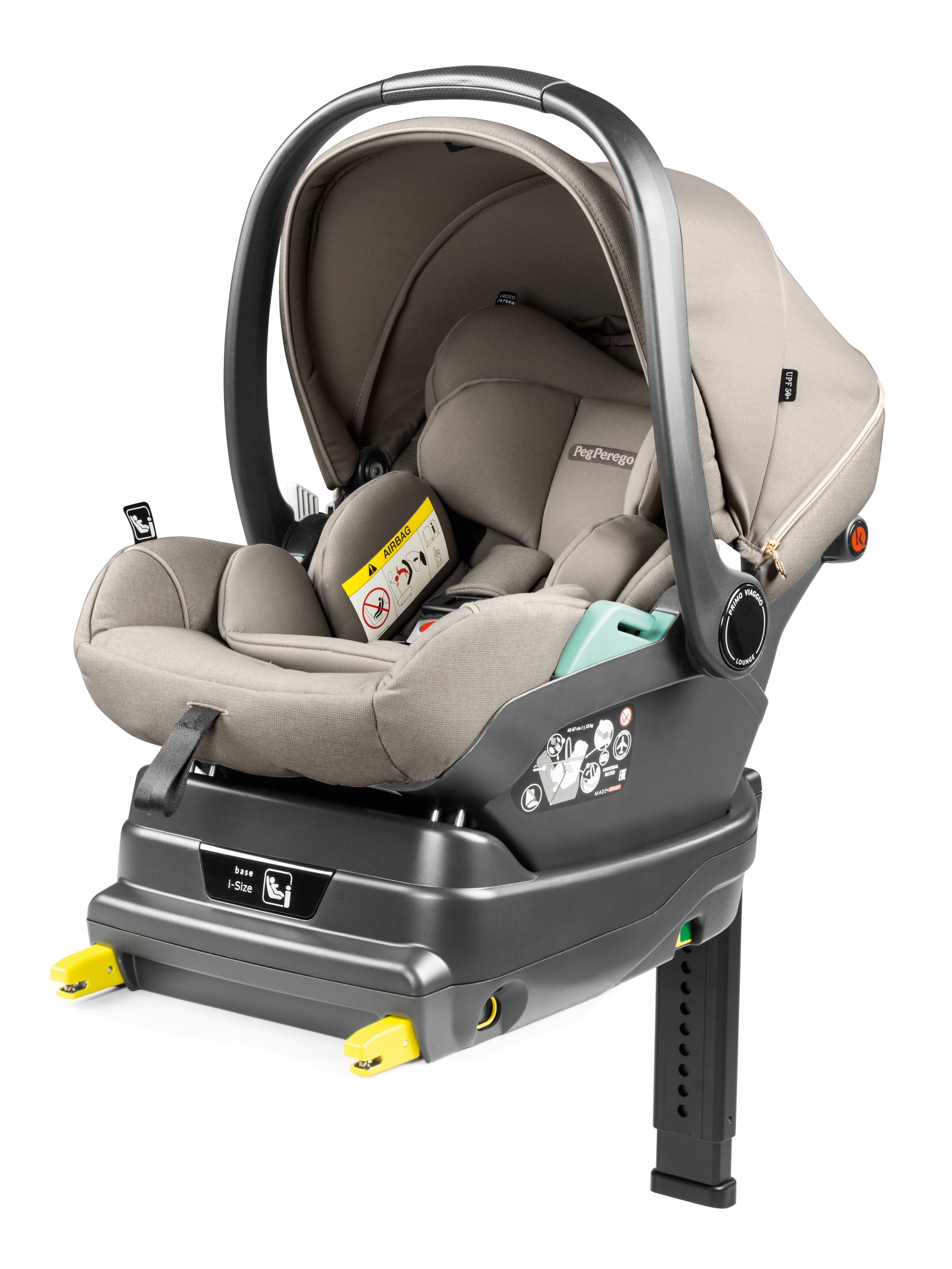 Автокресло Peg-Perego Lounge 0 (0 -13 кг) бежевый - фото 11