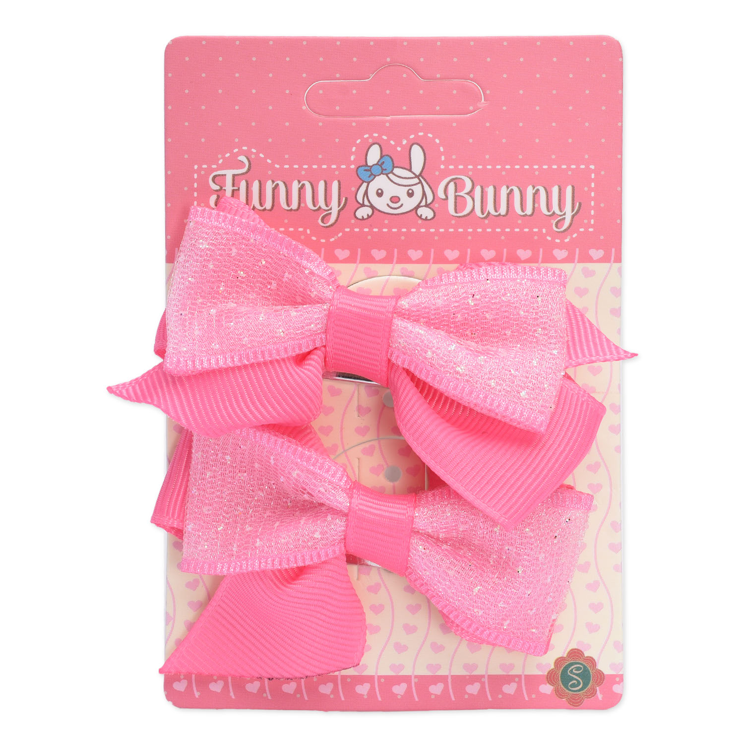Заколка FUNNY BUNNY для волос 2 шт ADF-2 - фото 1