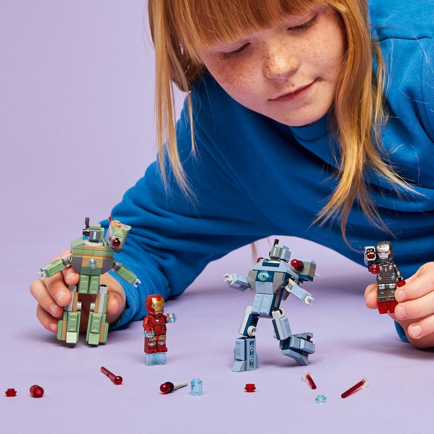 Конструктор LEGO Marvel Super Heroes Iron Man and War Machine 204 дет. - фото 8
