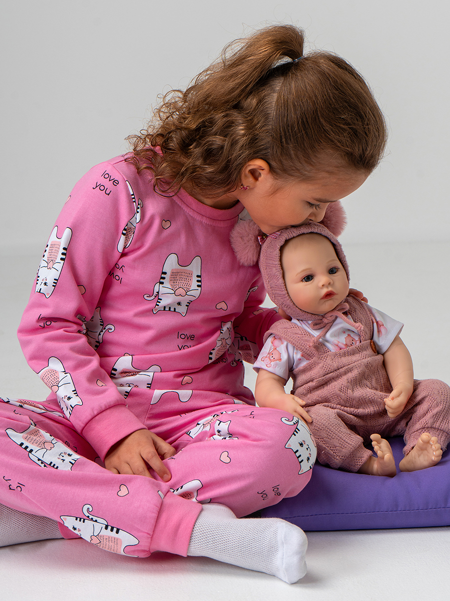 Пижама HappyFox HF00920розовый.коты - фото 12