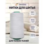 Нитки Bestex промышленные универсальные для шитья и рукоделия 40/2 5000 ярд 1 шт К029