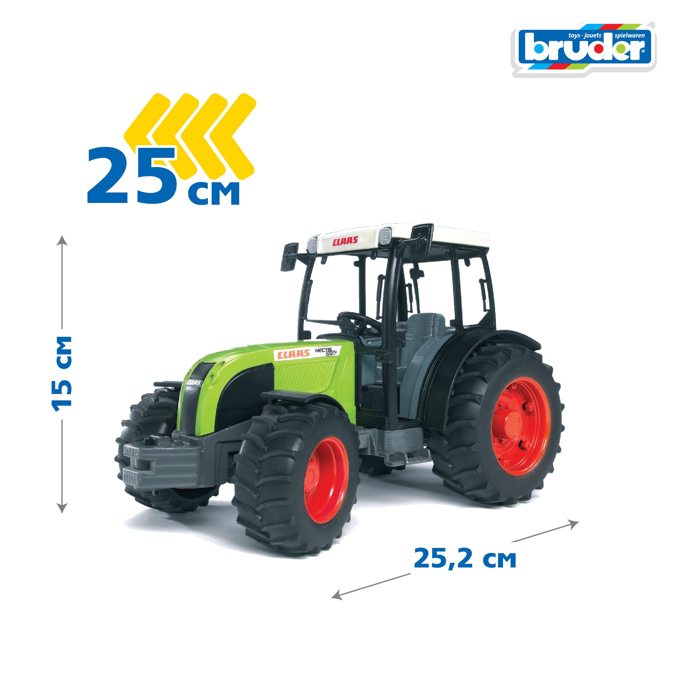 Трактор Bruder Claas Nectis 267 F 1:16 02-110 - фото 2