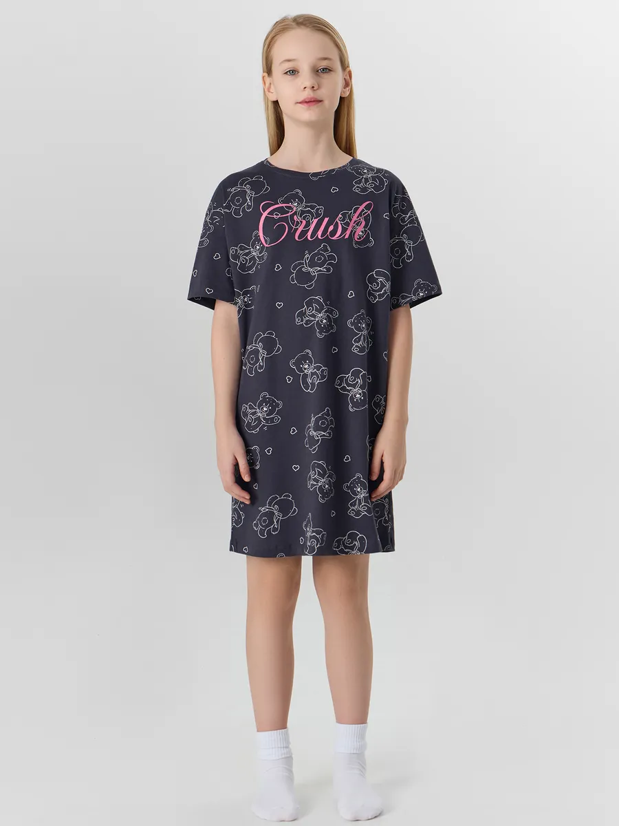 Сорочка ночная Mark Formelle (Марк Формэль) 577717/медвежата на графите - фото 1