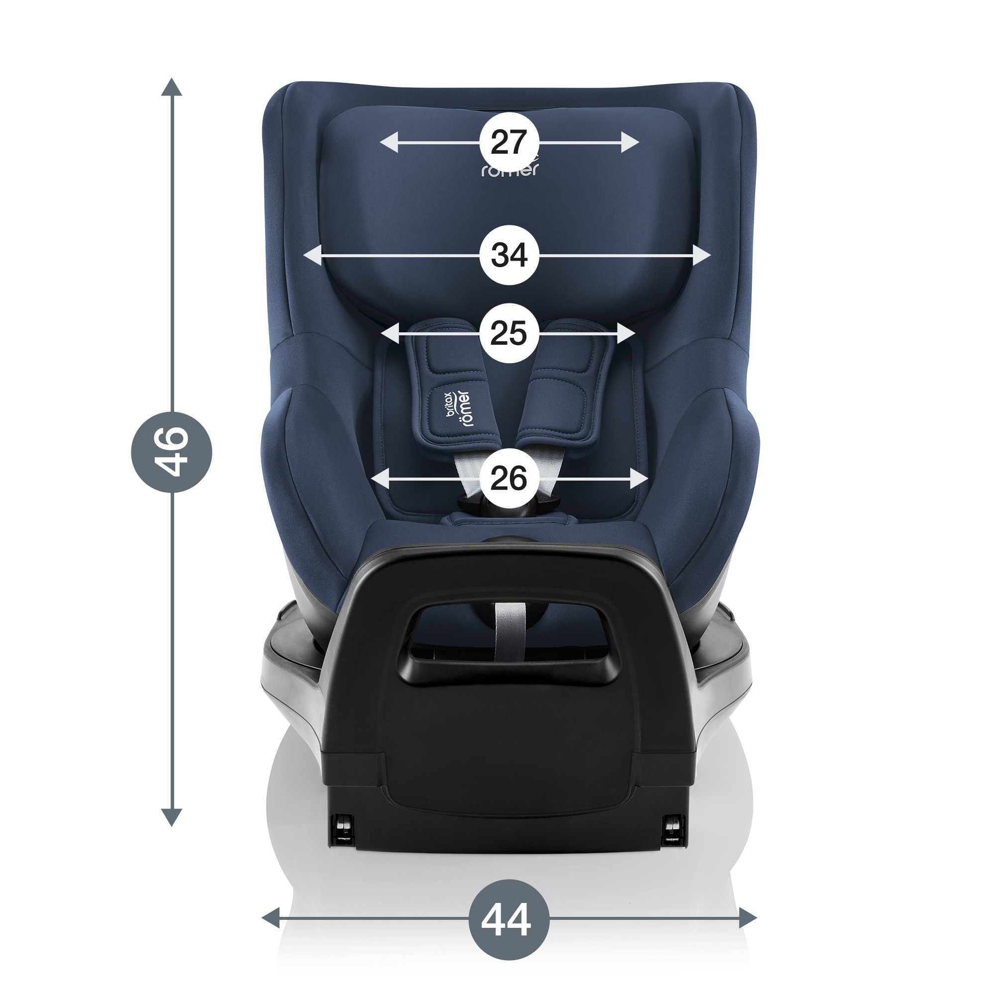 Автокресло Britax Roemer Dualfix Pro Indigo Blue Isofix 0+/1 (0-18 кг) - фото 10