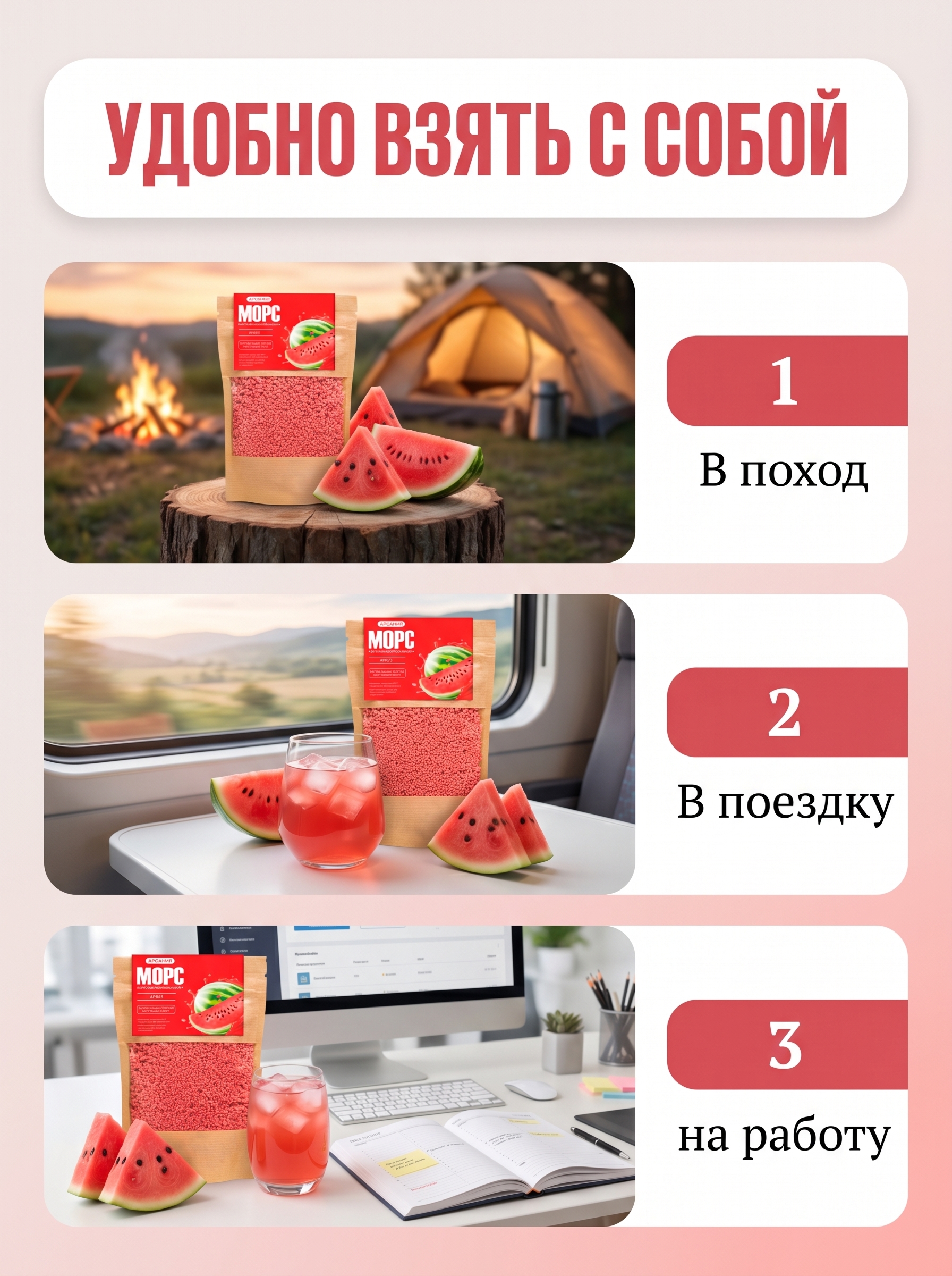 Морс с натуральным соком АРСАНИЯ витаминизированный - фото 3