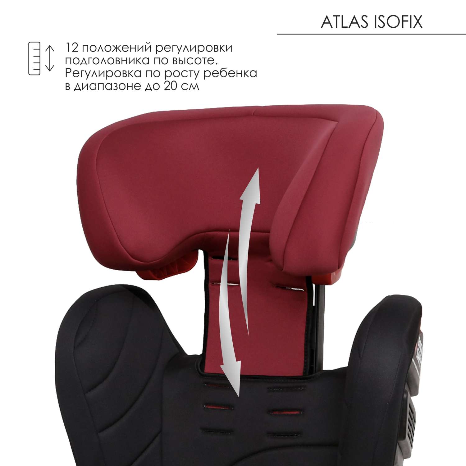 Автокресло Olsson Atlas Isofix Black-Red Isofix 1/2/3 (9-36 кг) - фото 9