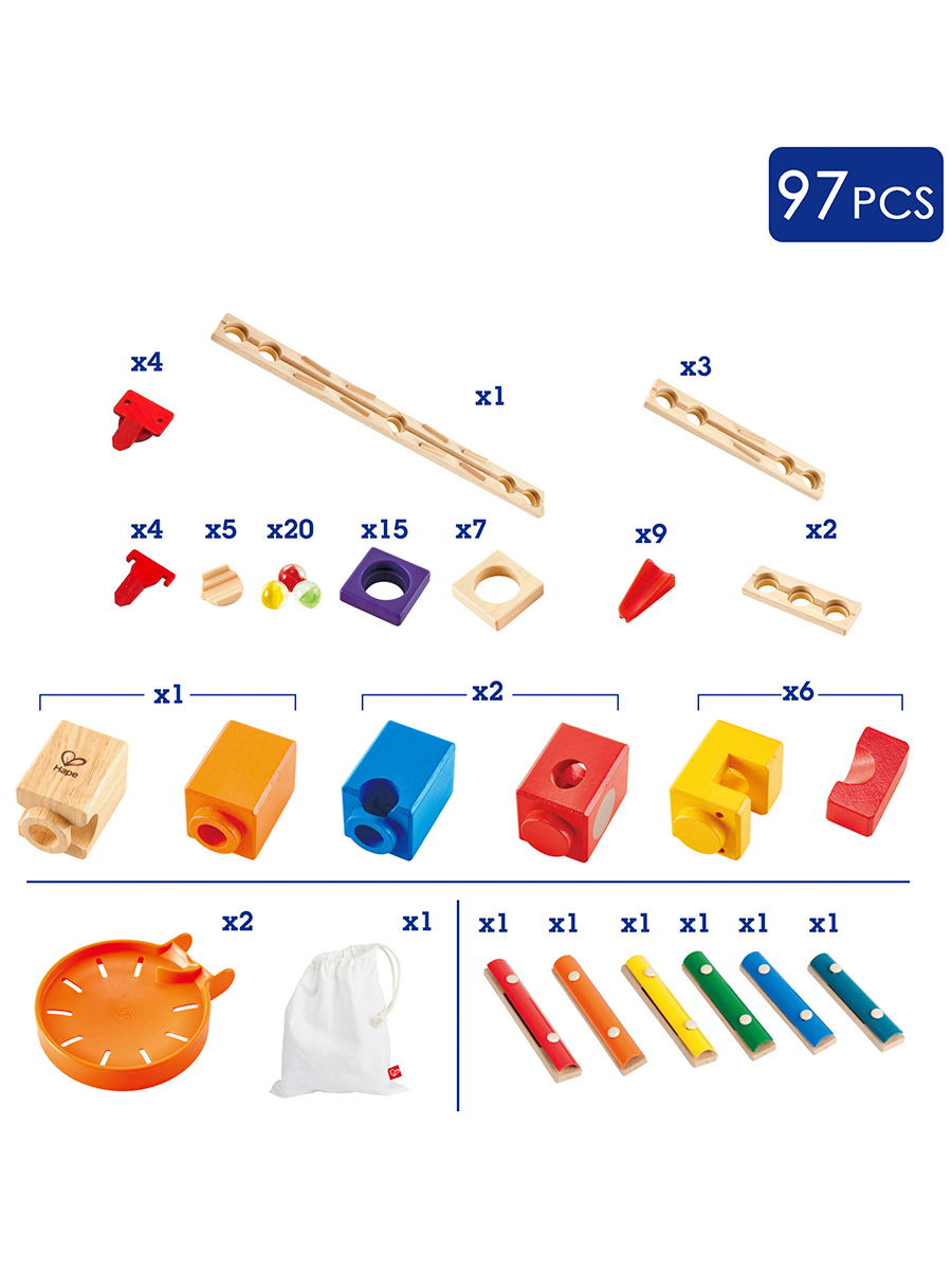 Конструктор Hape Гонки деревянный 77 дет. - фото 8