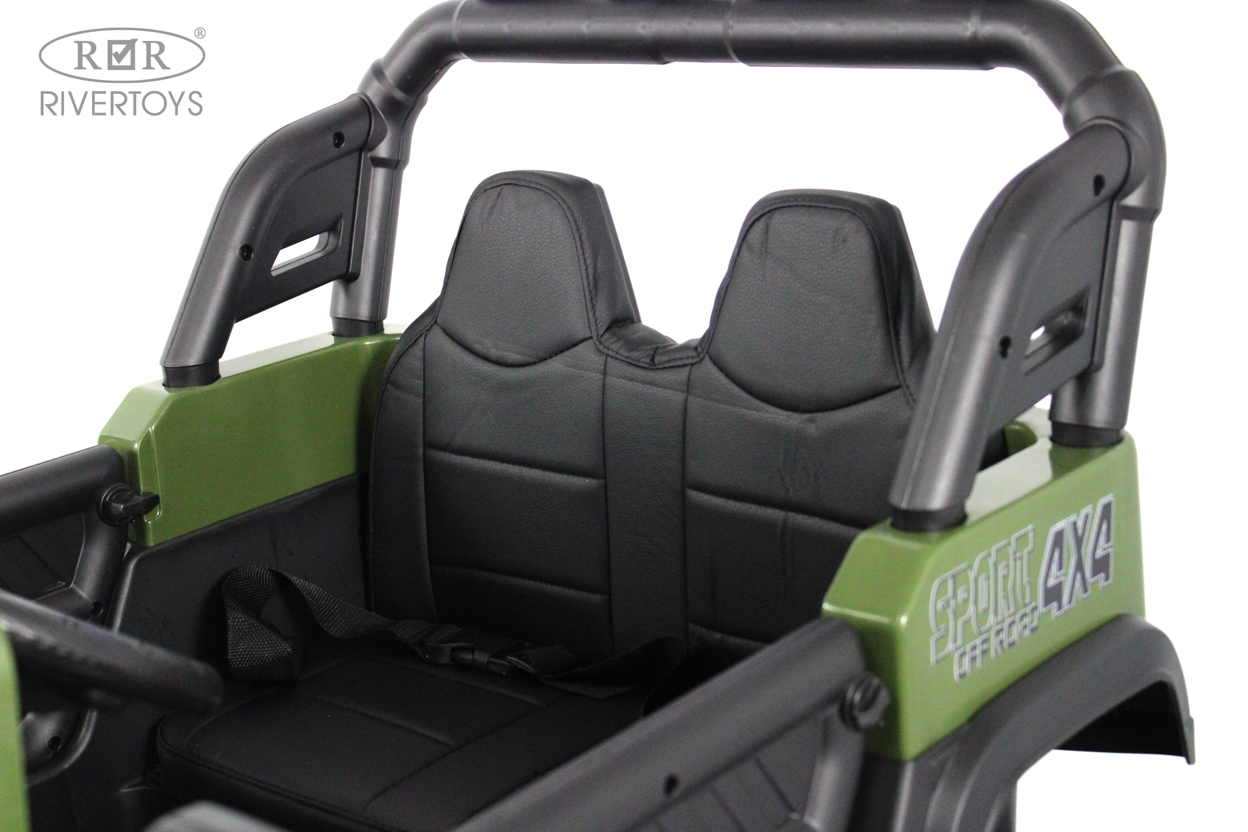 Электромобиль RIVERTOYS М555БХ-NEW-GREEN С пультом ДУ - фото 10