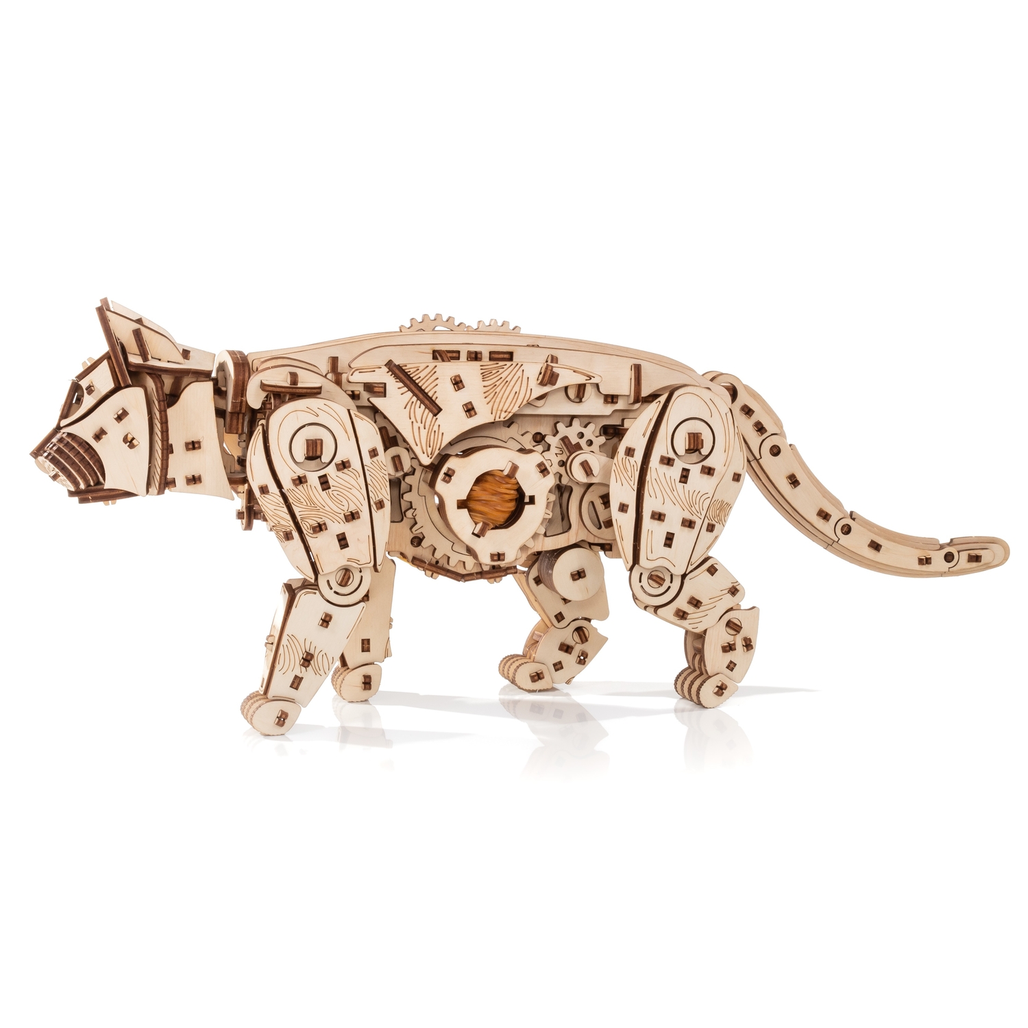 Конструктор Eco Wood Art Дикий Кот деревянный - фото 16