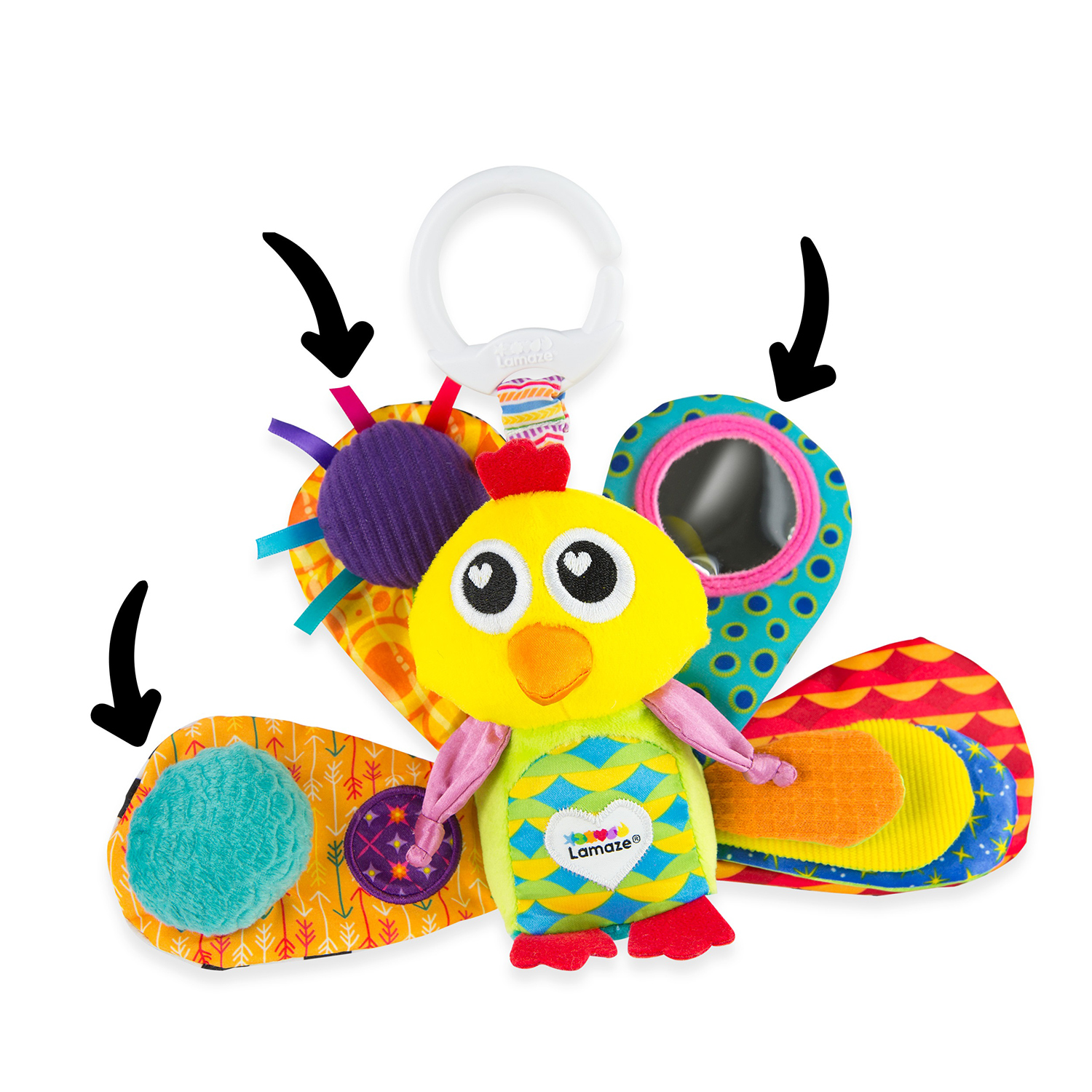 Игрушка Lamaze подвеска Павлин Жак с подвесом - фото 4