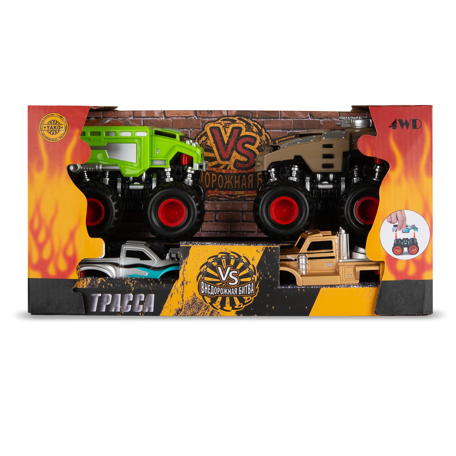 Внедорожник Handers Транспорт HAC1602-069//зелено-коричневый - фото 3