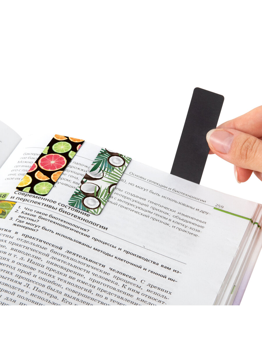 Магнитная закладка Brauberg 6 шт. - фото 8