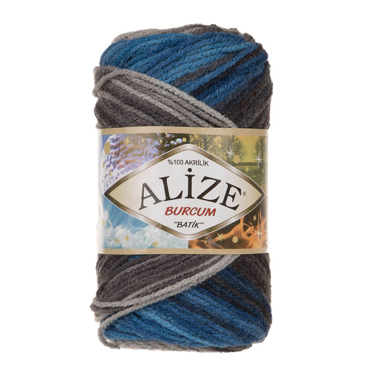 Пряжа Alize для вязания Burcum Batik 100 гр 210 м 5 мотков 4200 секционный - фото 6