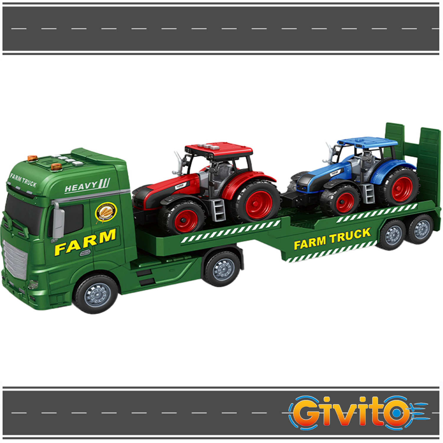 Автовоз Givito Сельхоз транспортер G235-478 - фото 5