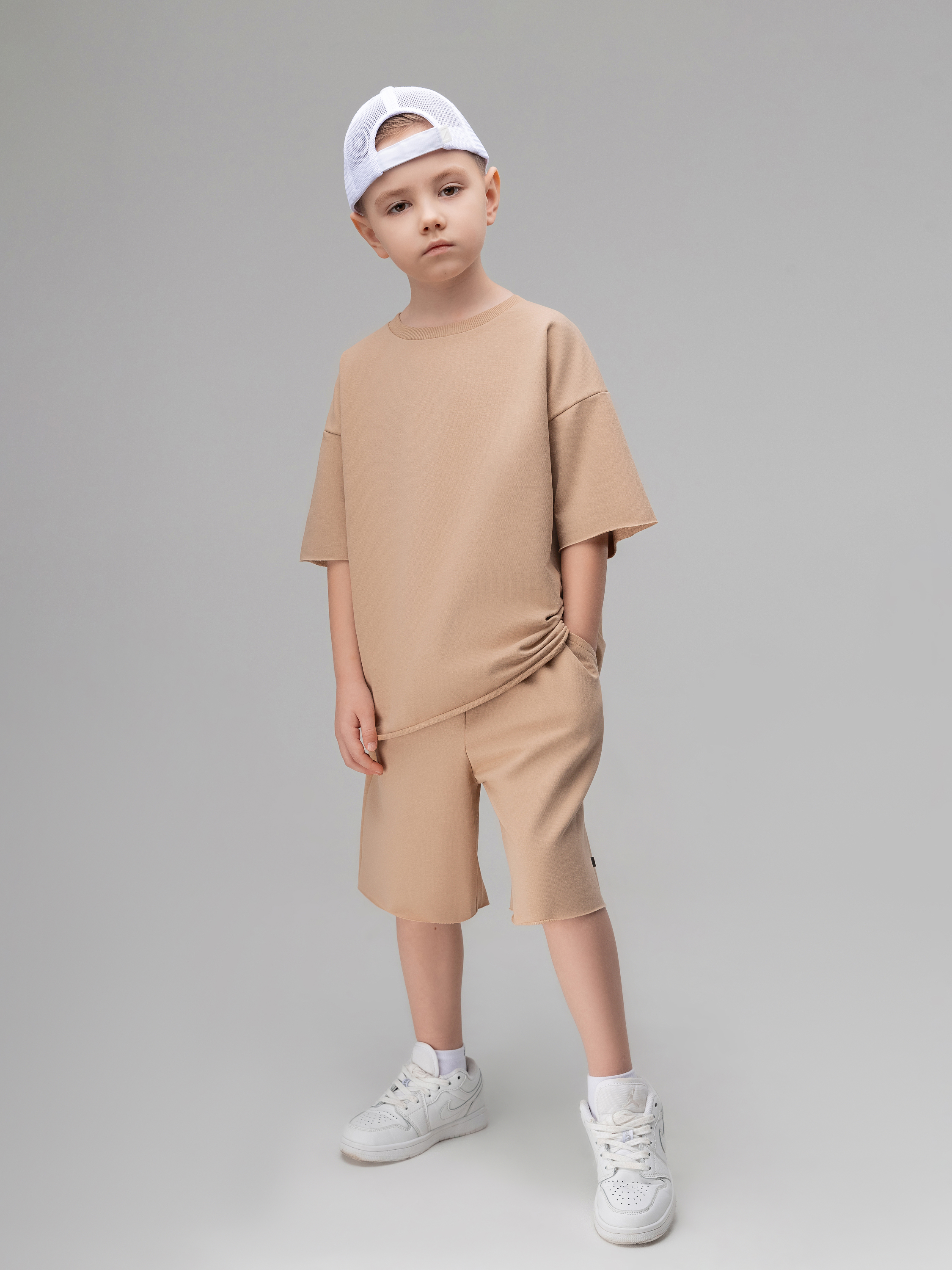 Футболка и шорты Bodo 11-289МU_бежевый - фото 3