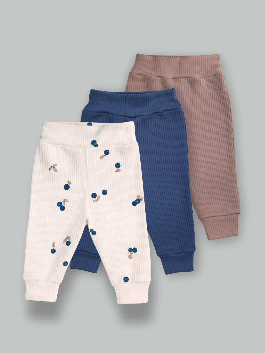 Штанишки 3 шт ШВЕЙНЫЕ ИСТОРИИ брюголубика - фото 1