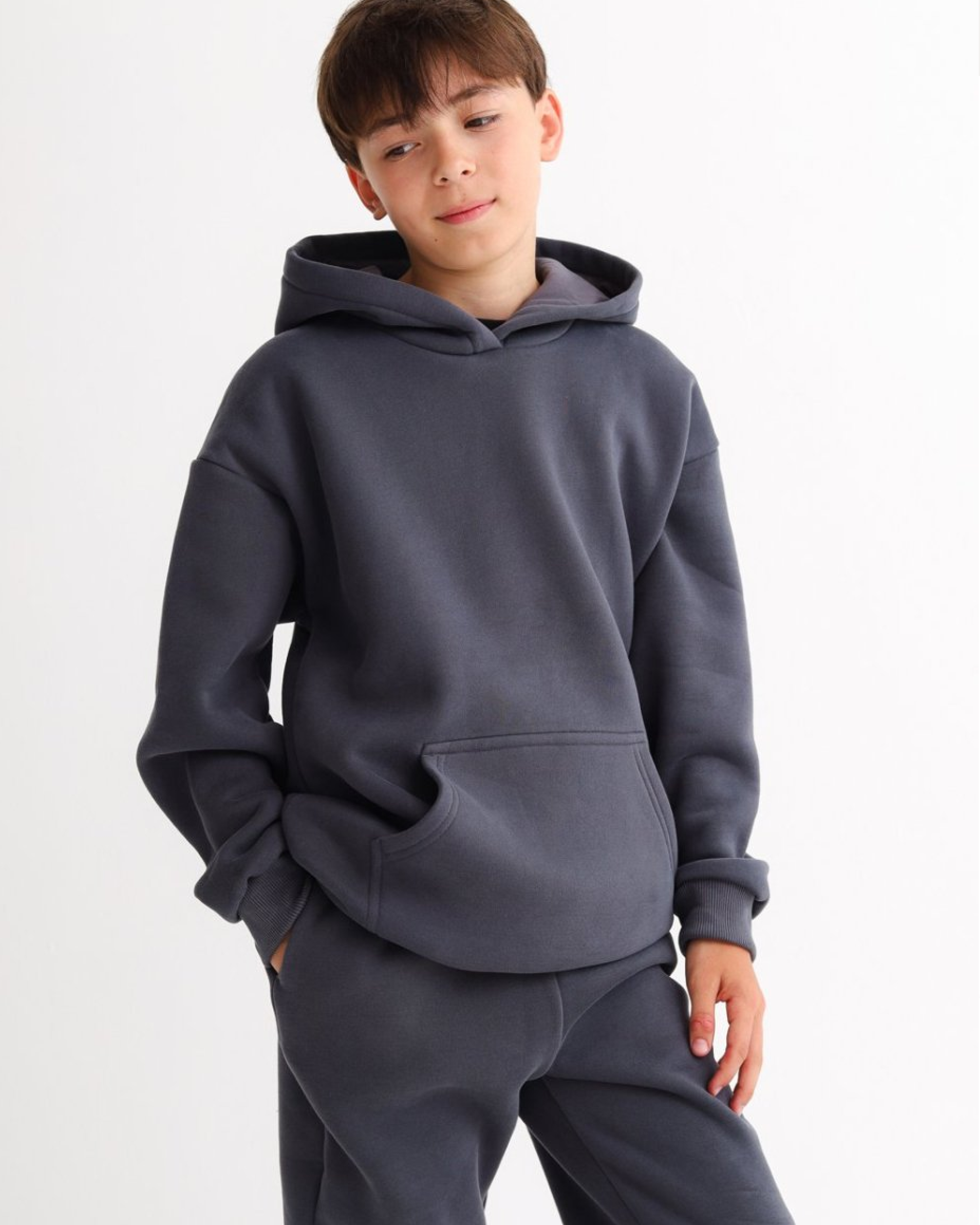 Изображение товара Детский утепленный костюм MINIDINO 98 Sport New графит для активных детей осень-зима