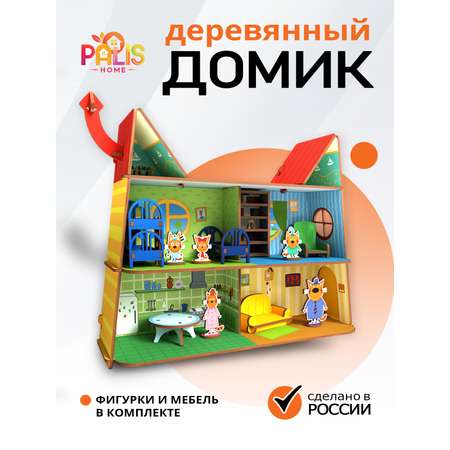 Домик для кукол PalisHome 35.5 см с мебелью