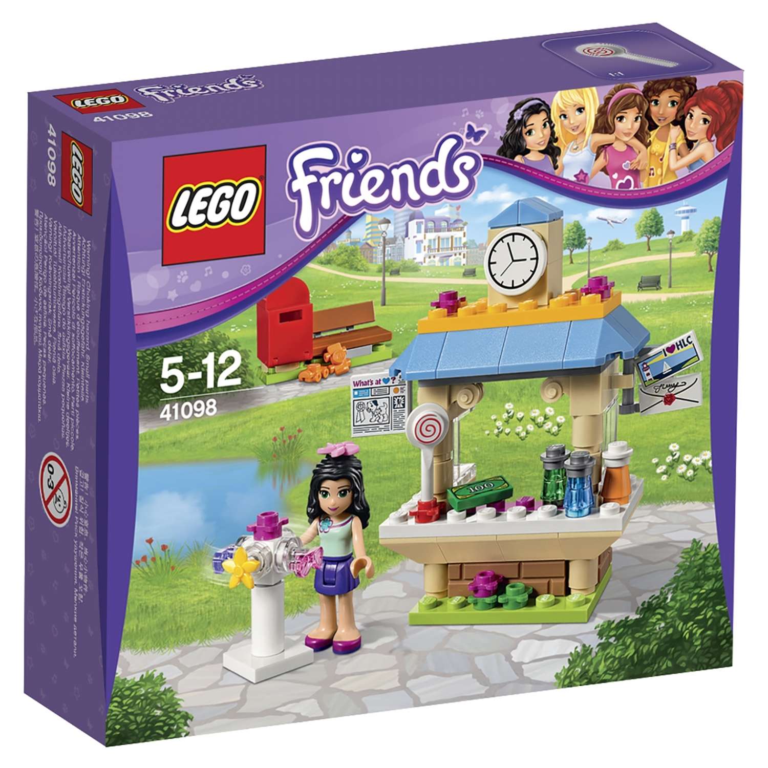 Конструктор LEGO Friends Туристический киоск Эммы блочный - фото 2