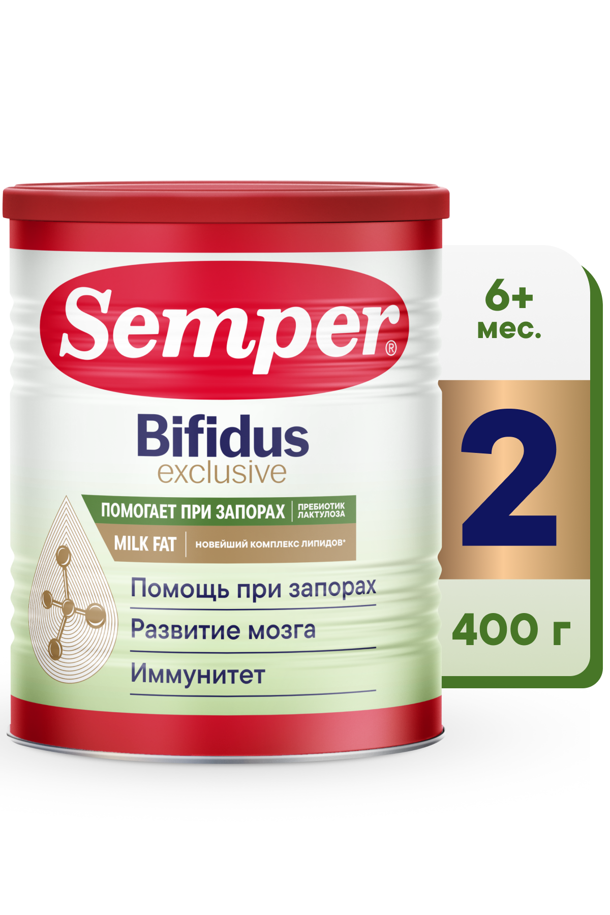 Смесь Semper Bifidus Exclusive 2 400г - фото 1