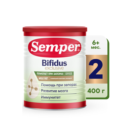 Смесь Semper Bifidus Exclusive 2 400г