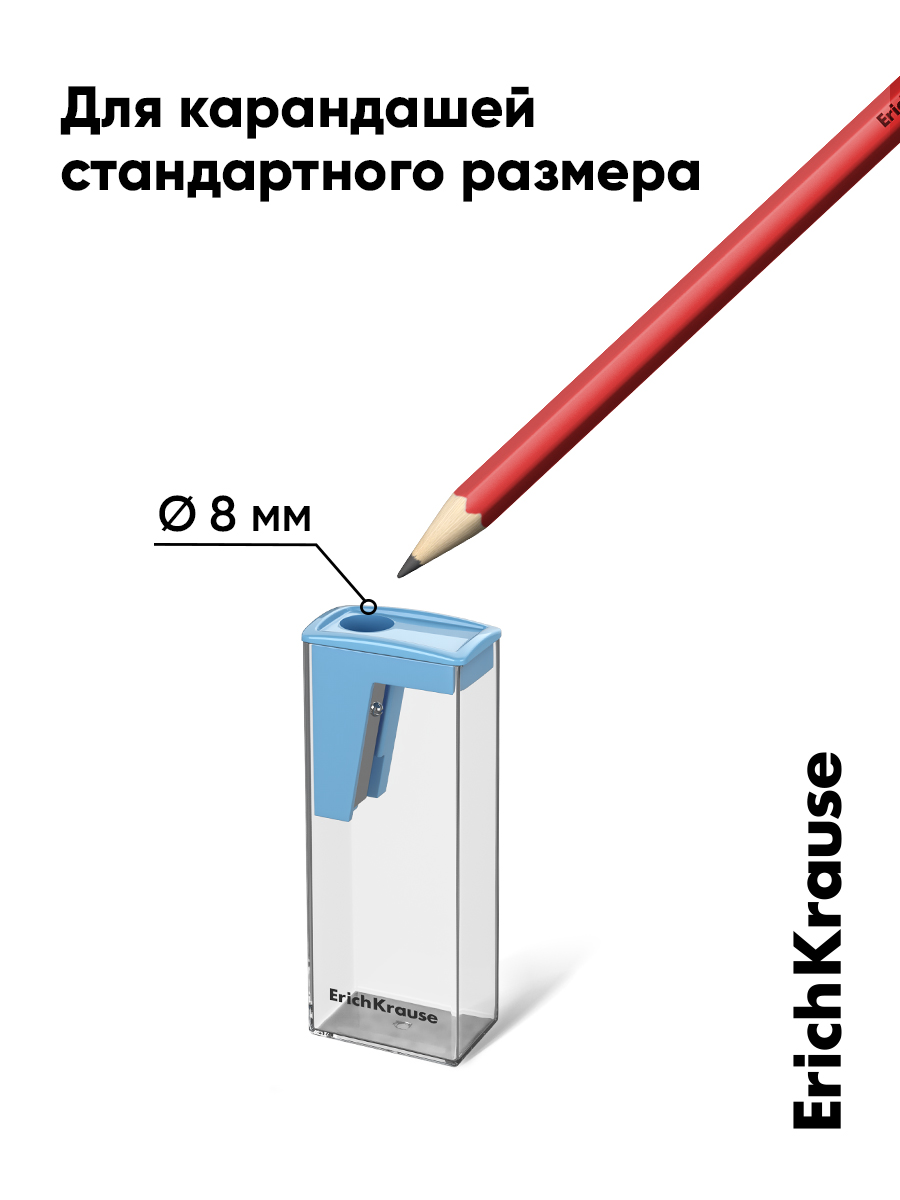 Точилка ErichKrause Сити пастель 2 шт. - фото 5