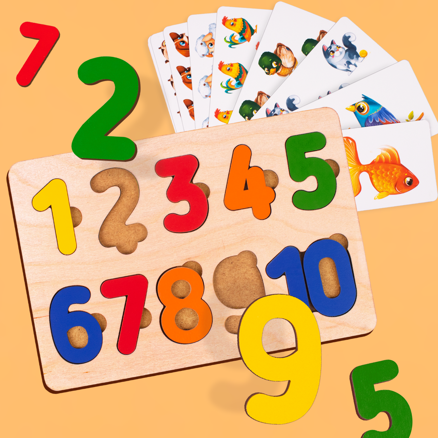 Игрушка Raduga Kids сортер Цифры Моя первая математика - фото 1