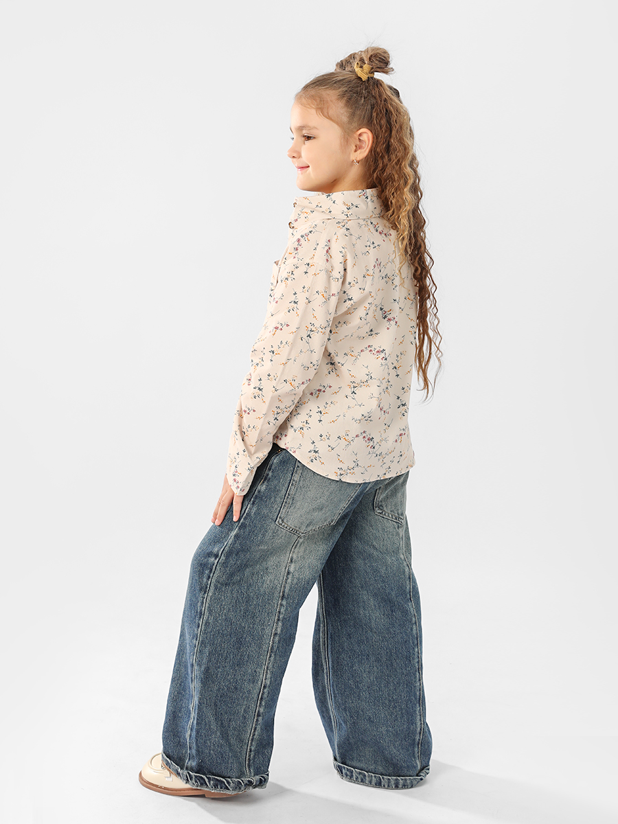 Рубашка Соль и Перец SP1511/кремово-голубой - фото 3