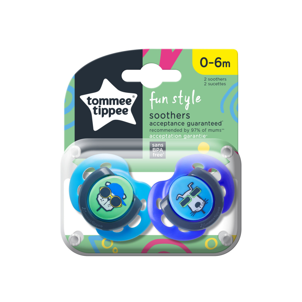 Пустышка Tommee tippee силикон от 0 мес. 2 шт. - фото 1