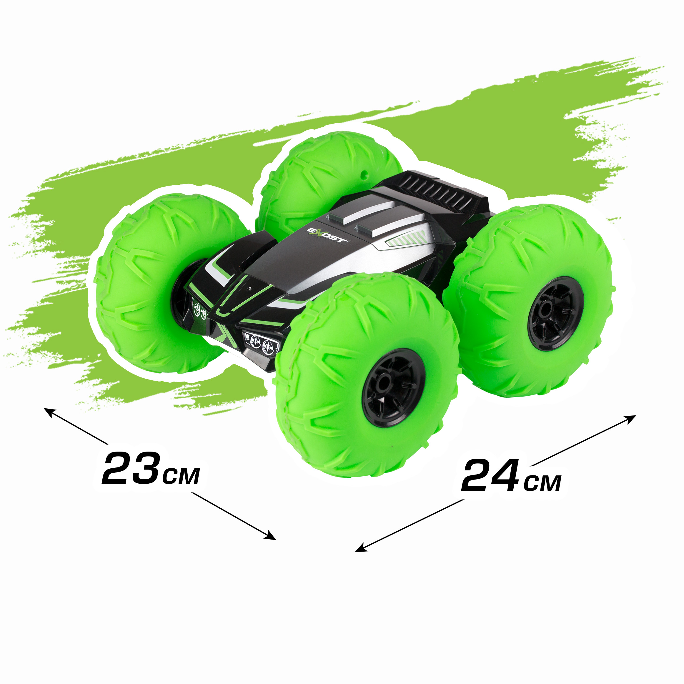 Автомобиль РУ Silverlit Торнадо зеленая 360 - фото 2